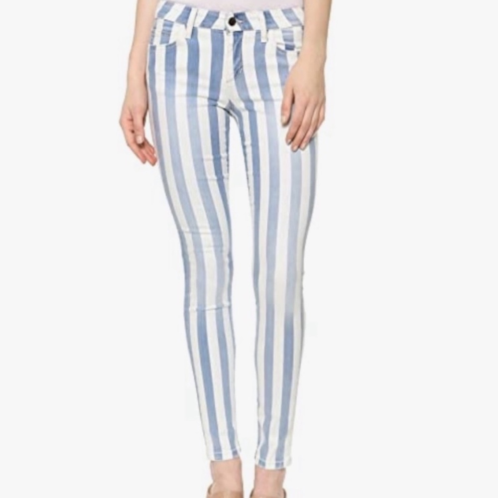 Joe’s Jeans Baby Blues Striped Skinny Ankle Jean